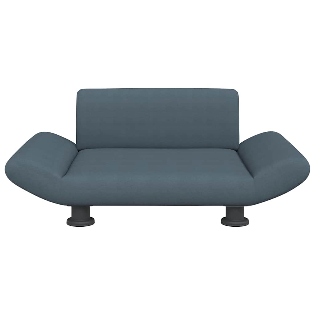 Lettino per Cani Grigio Scuro 70x45x28 cm in Tessuto