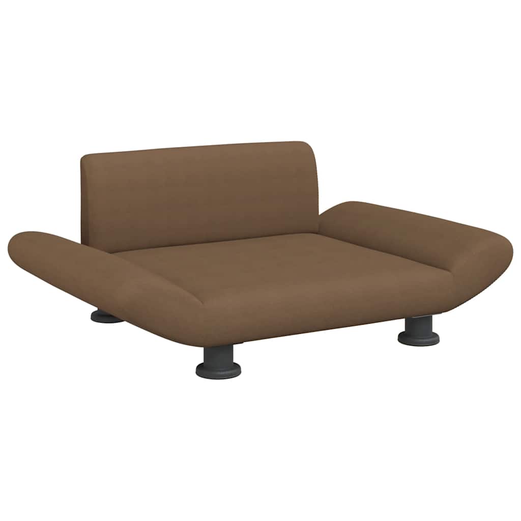 Lettino per Cani Marrone 70x45x28 cm in Tessuto
