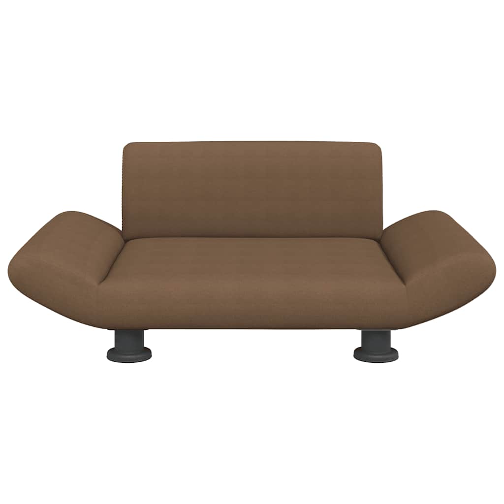 Lettino per Cani Marrone 70x45x28 cm in Tessuto