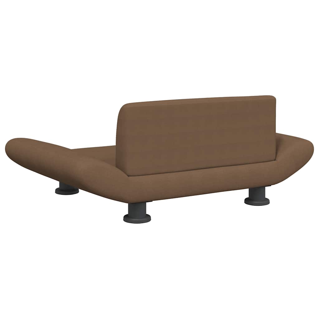 Lettino per Cani Marrone 70x45x28 cm in Tessuto
