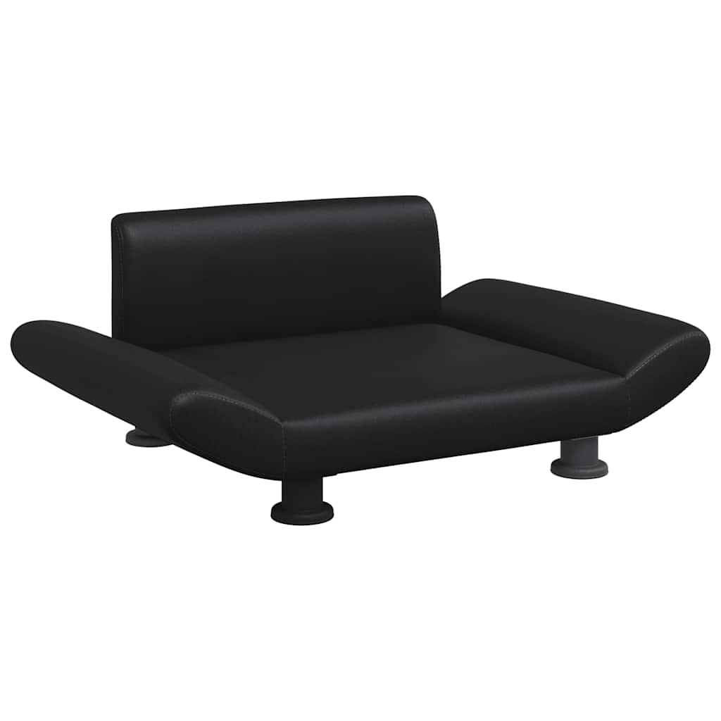 Lettino per Cani Nero 70x45x28 cm in Similpelle
