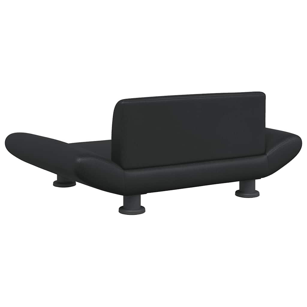 Lettino per Cani Nero 70x45x28 cm in Similpelle