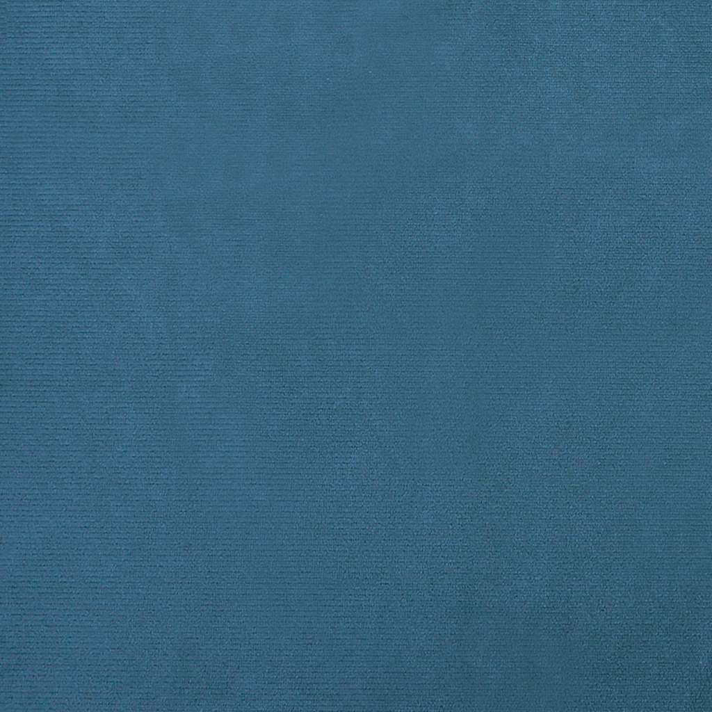 Lettino per Cani con Estensione Blu 100x50x30 cm in Velluto