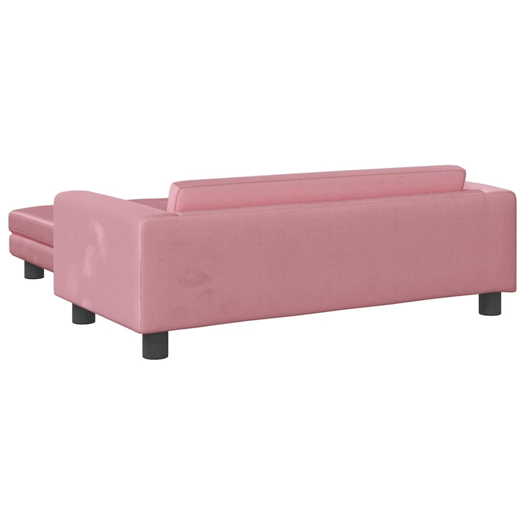 Lettino per Cani con Estensione Rosa 100x50x30 cm in Velluto