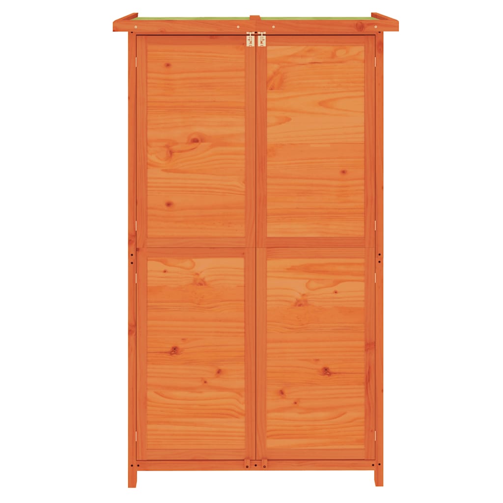 Rimessa da Giardino Marrone 83x57x140 cm Legno Massello di Pino