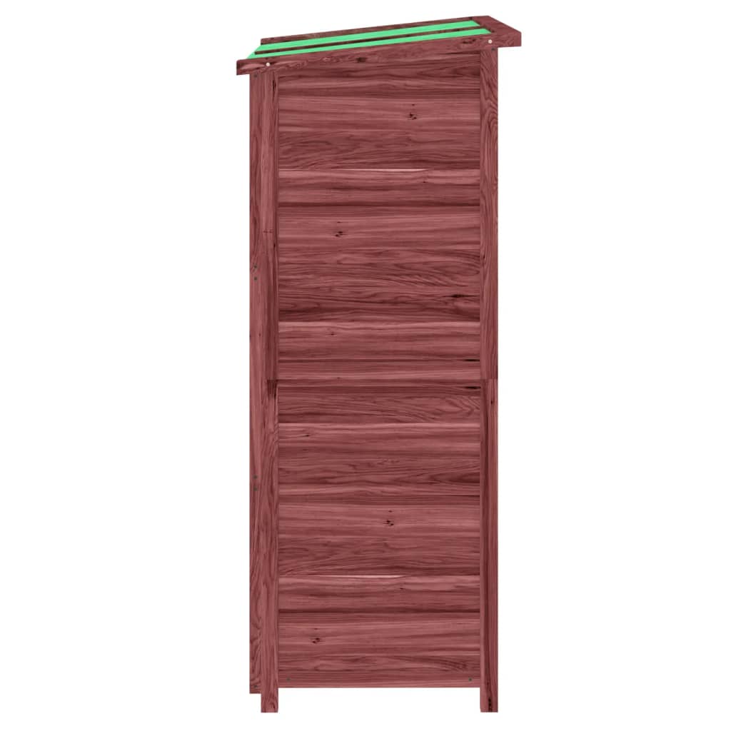 Rimessa da Giardino Moka 83x57x140 cm in Legno Massello di Pino