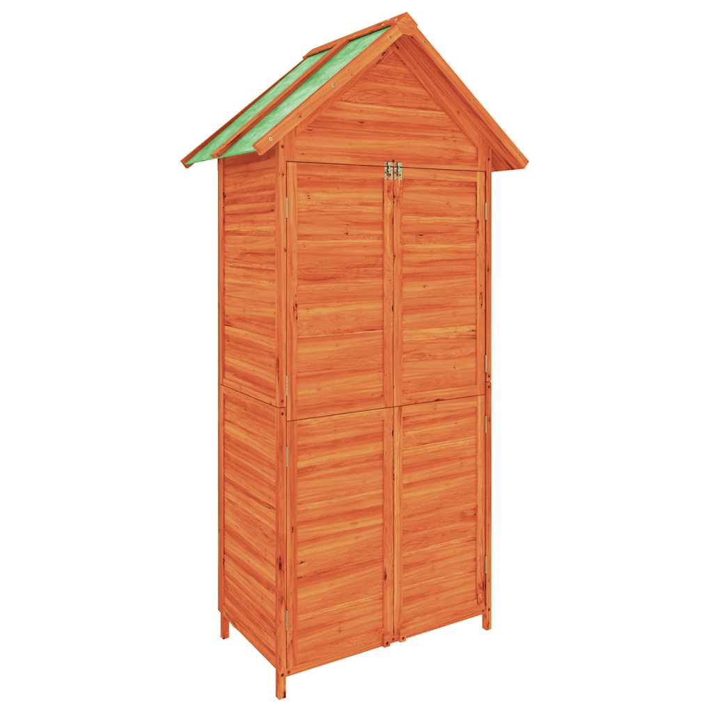 Rimessa da Giardino Marrone 89x52,5x175 cm Legno Massello Pino