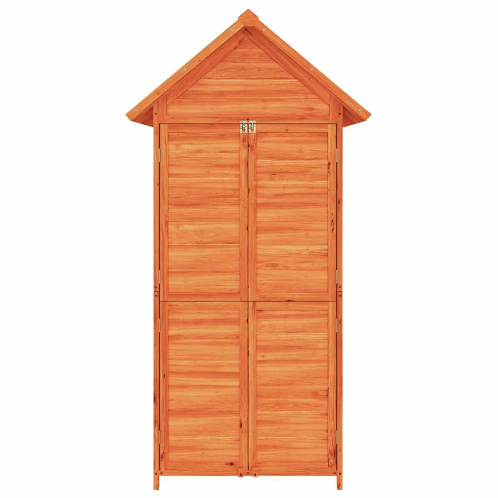Rimessa da Giardino Marrone 89x52,5x175 cm Legno Massello Pino