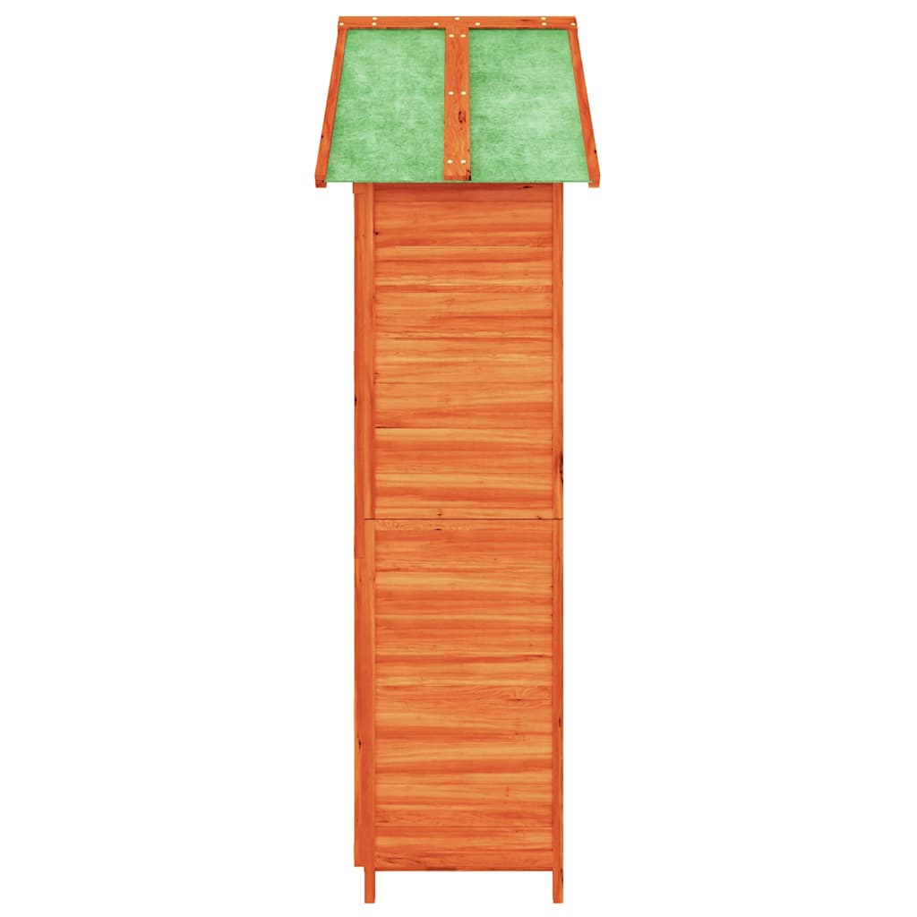 Rimessa da Giardino Marrone 89x52,5x175 cm Legno Massello Pino