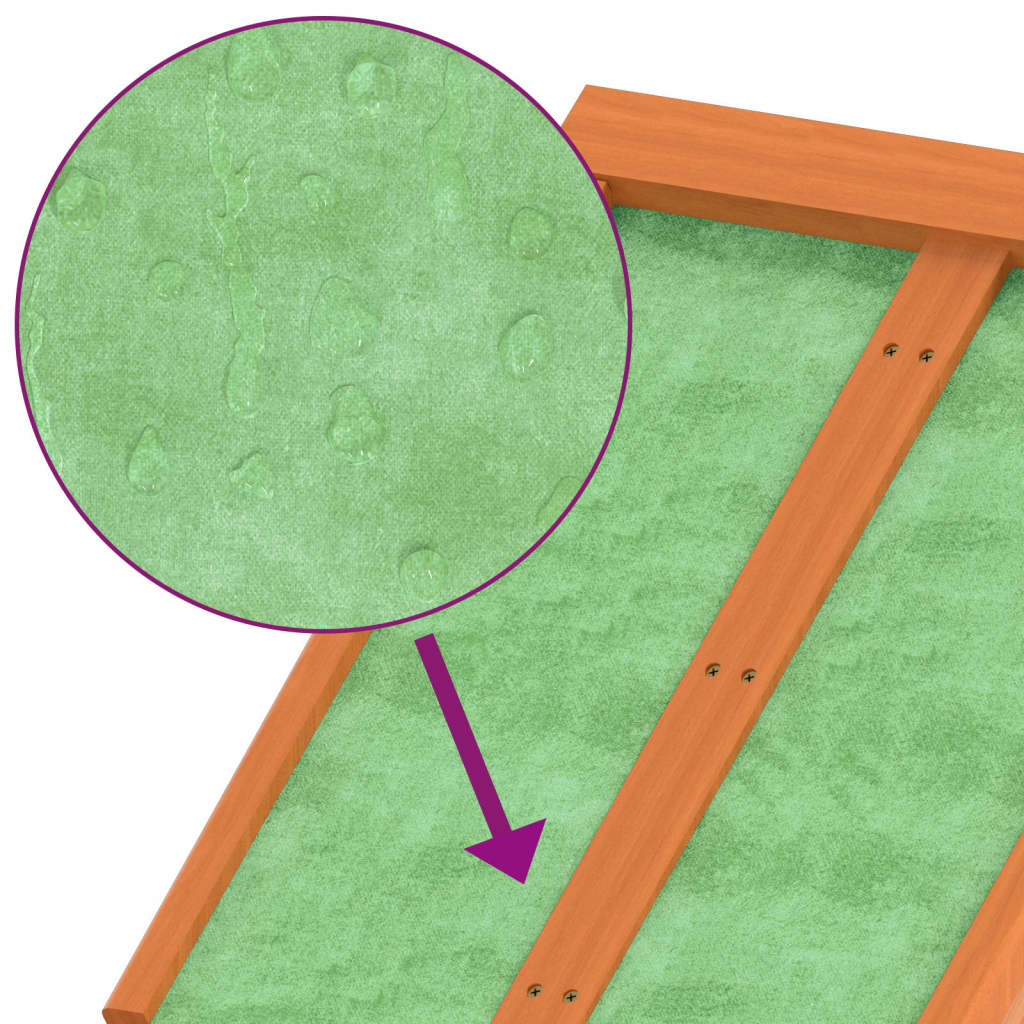 Set Rimessa Attrezzi Giardino 2pz Marrone Legno Massello Pino