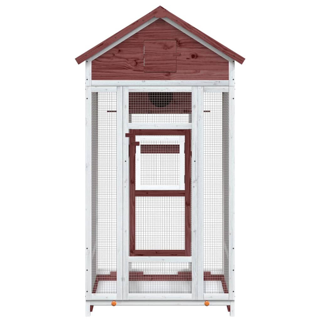 Casetta per Uccelli Moka 91,5x53x170 cm Legno Massello Pino