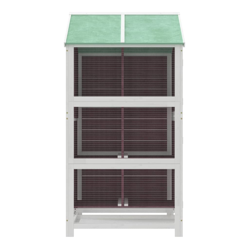 Casetta per Uccelli Moka 97x81x152 cm in Legno Massello di Pino