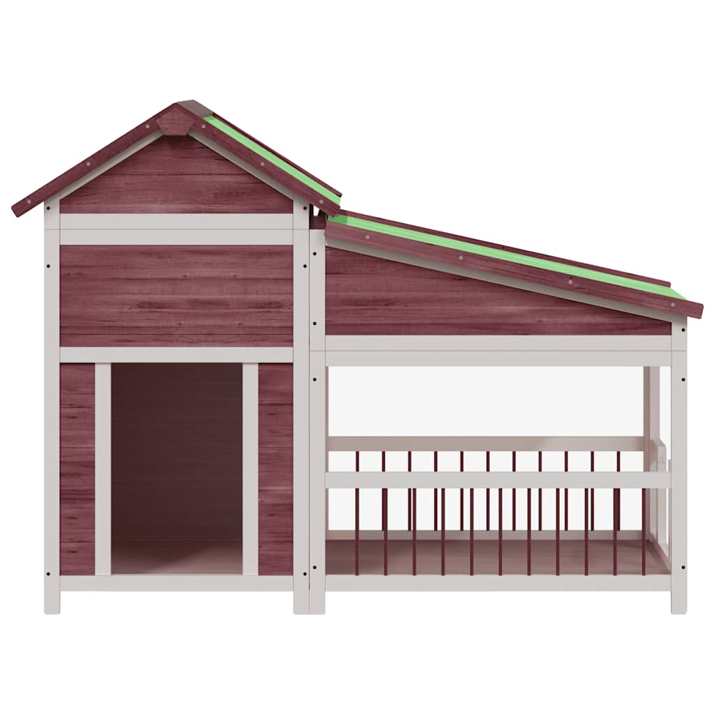Cuccia per Cani Moka 143x60,5x109 cm in Legno Massello di Pino