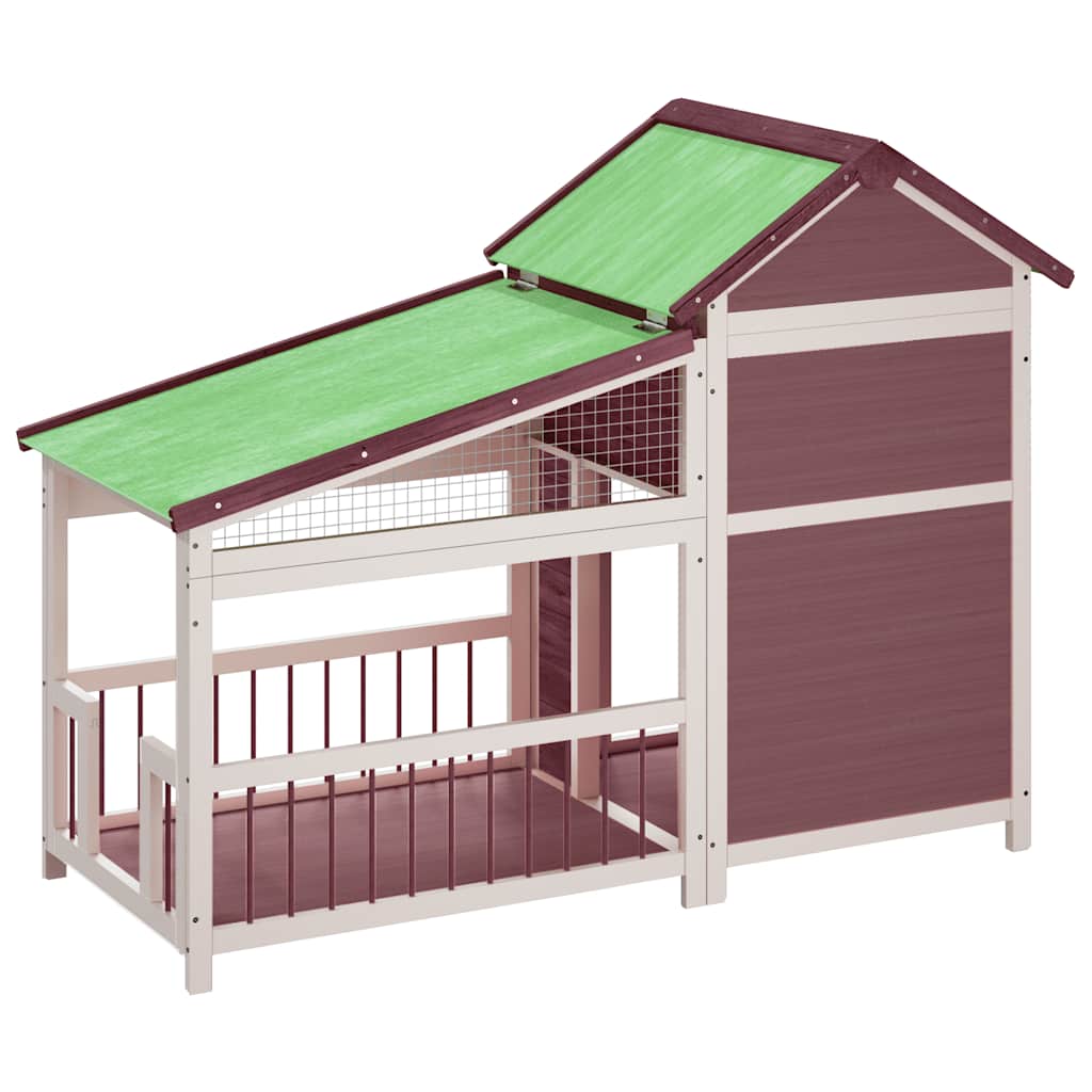 Cuccia per Cani Moka 143x60,5x109 cm in Legno Massello di Pino