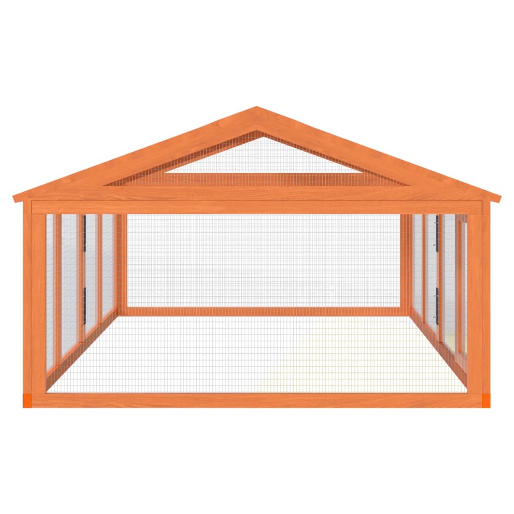 Box per Animali Marrone 200x112,5x74 cm Legno Massello di Pino