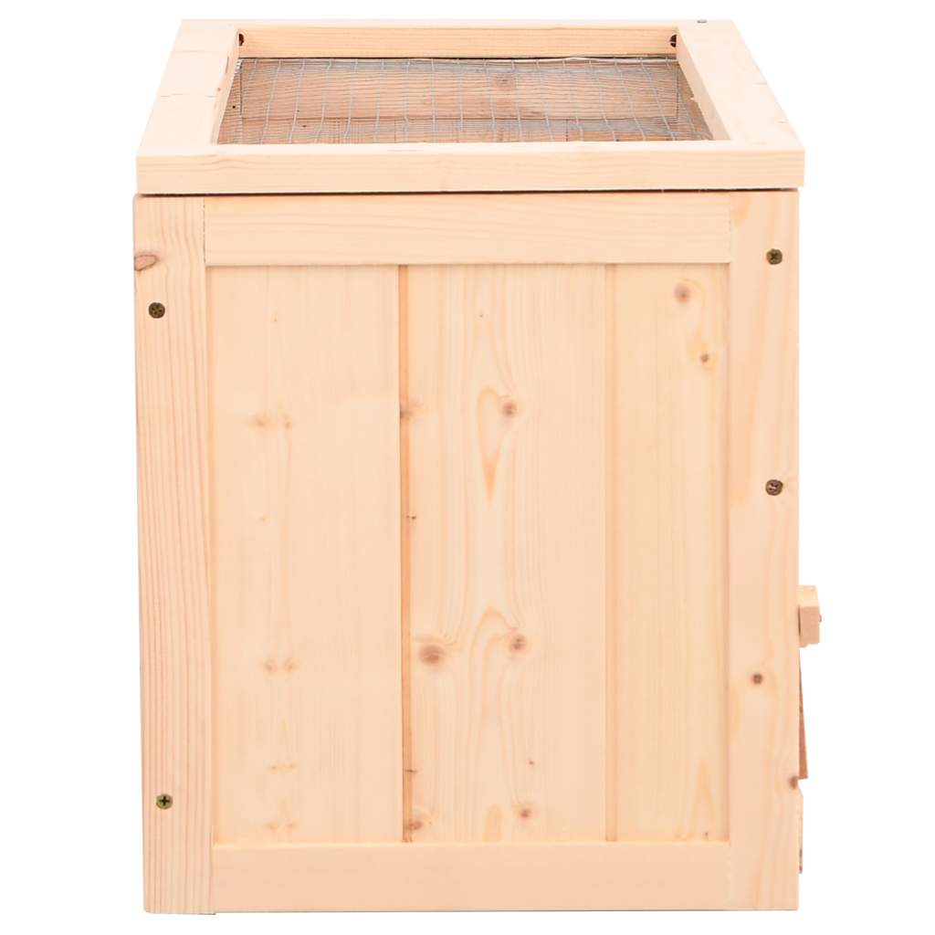 Gabbia per Criceti 60x30x35 cm in Legno Massello di Abete