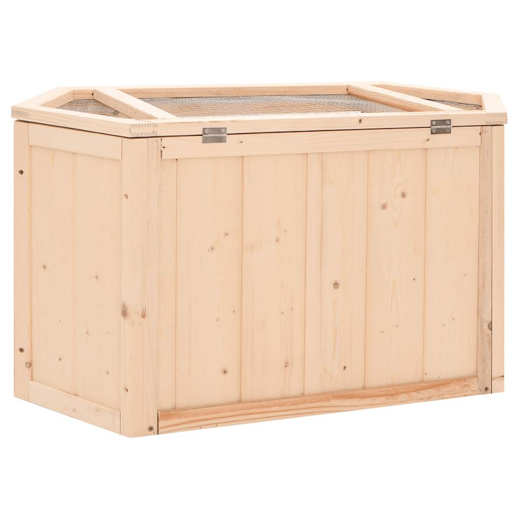 Gabbia per Criceti 80x40x43 cm in Legno Massello di Abete