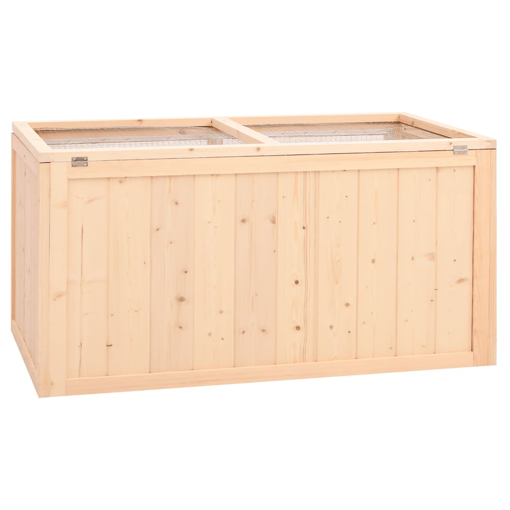 Gabbia per criceti 104x52x54 cm in legno massello di abete