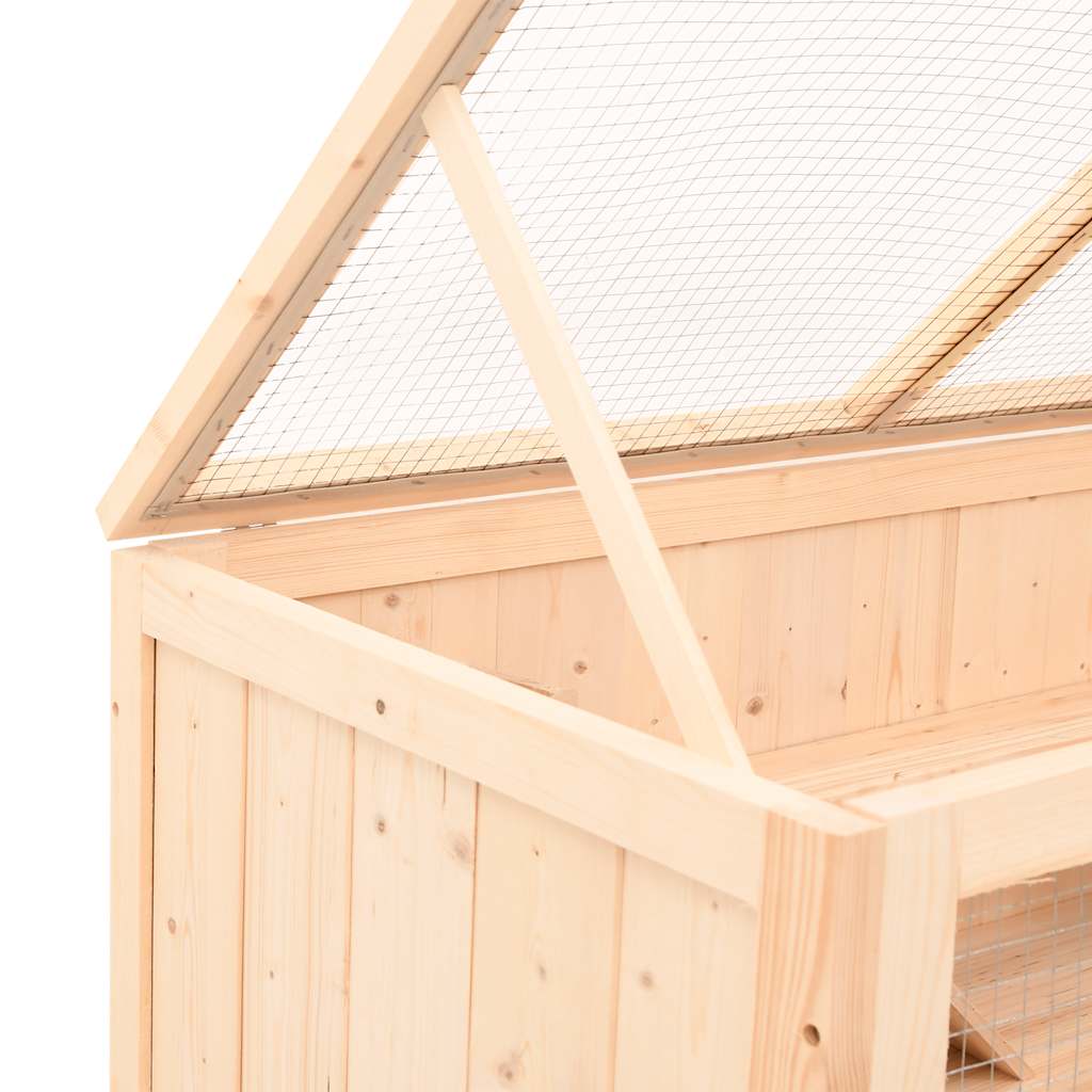 Gabbia per criceti 104x52x54 cm in legno massello di abete