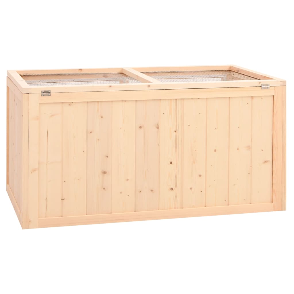 Gabbia per criceti 89,5x45x45 cm Legno massello di abete