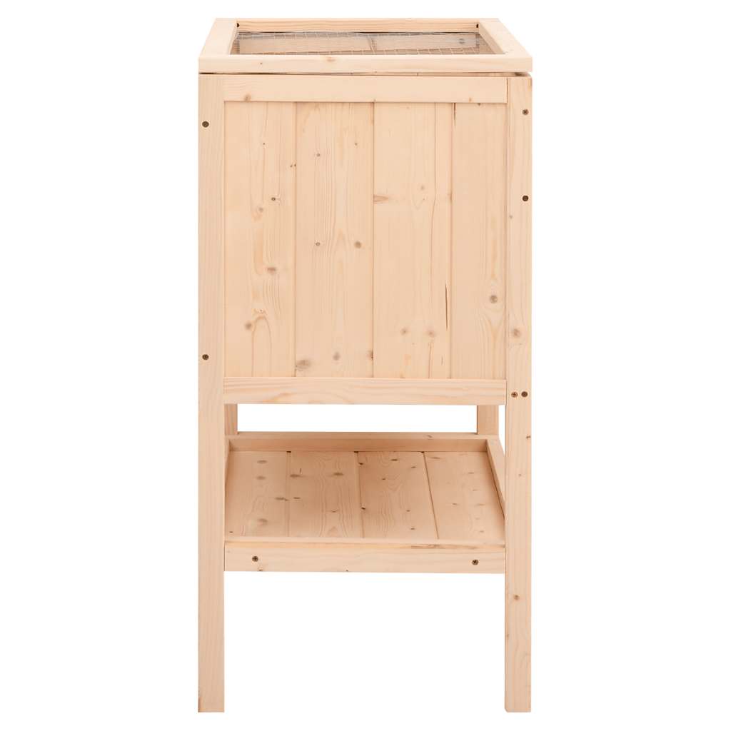 Gabbia per criceti 55x40x80 cm in legno massello di abete