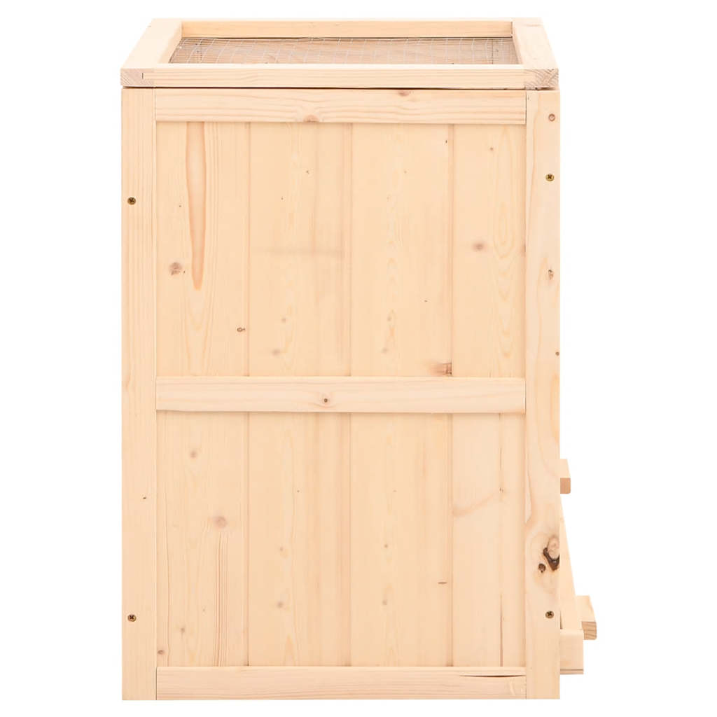Gabbia per Criceti 81x40x60 cm in Legno Massello di Abete