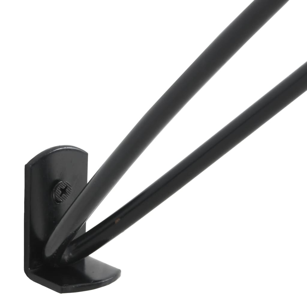 Portasella da Parete Pieghevole Nero in Ferro