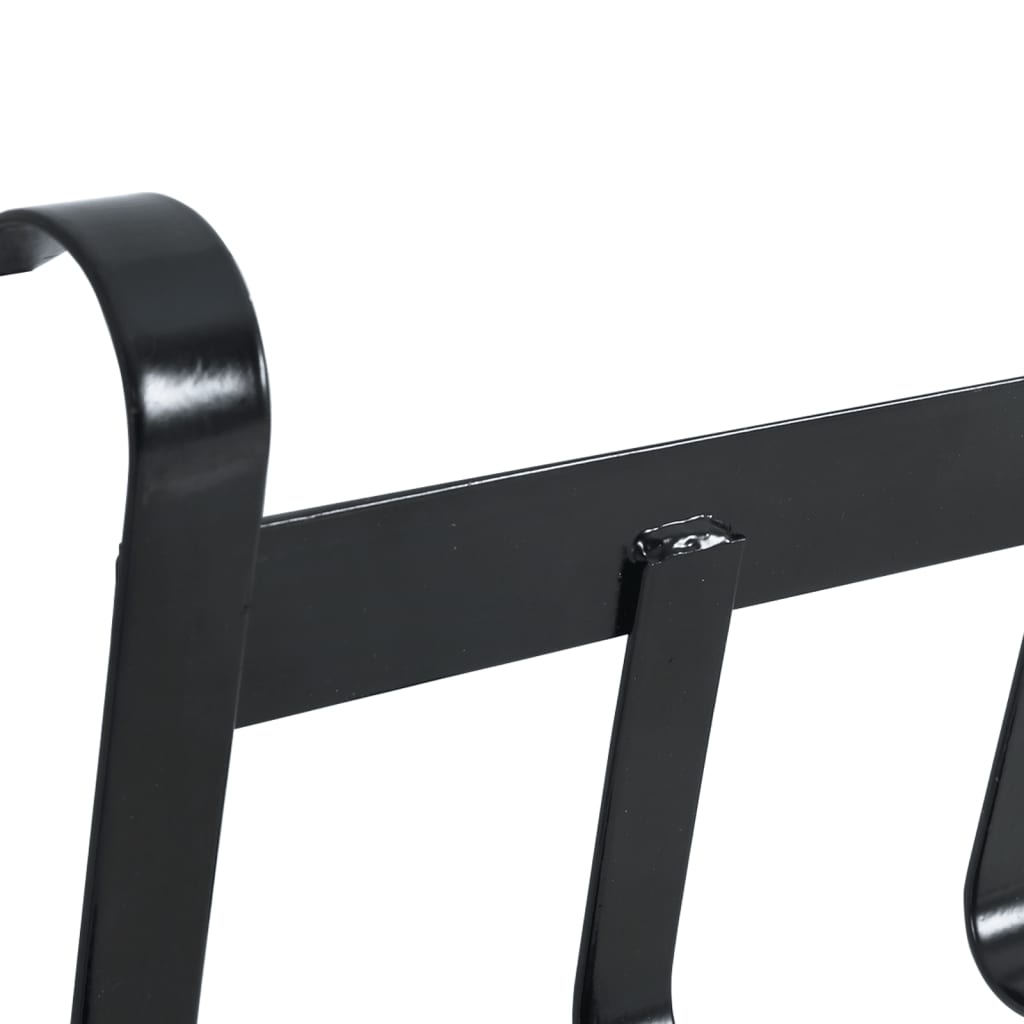 Supporto Briglie con 4 Ganci Nero in Acciaio