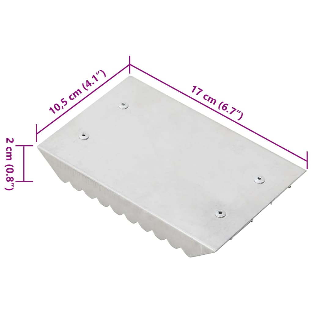 Striglie 3 pz Argento in Alluminio