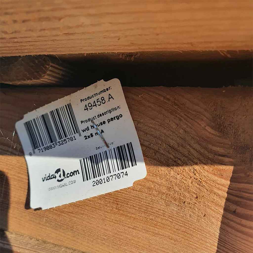 Pergola Addossata B-Stock 2x5x2,2 m Pino Massello Impregnato