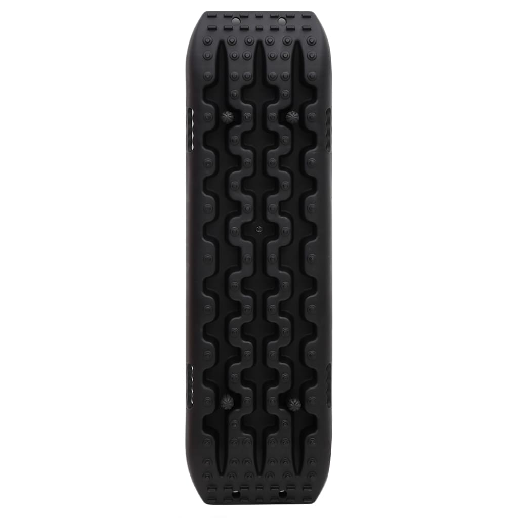 Tavole di Trazione 2 pz Nere 106x30,5x7 cm Nylon