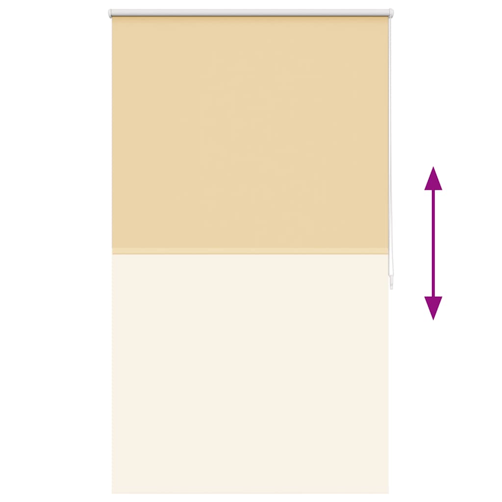 Tenda a rullo oscurante 84,4x175 cm Tessuto Larghezza 80 cm beige