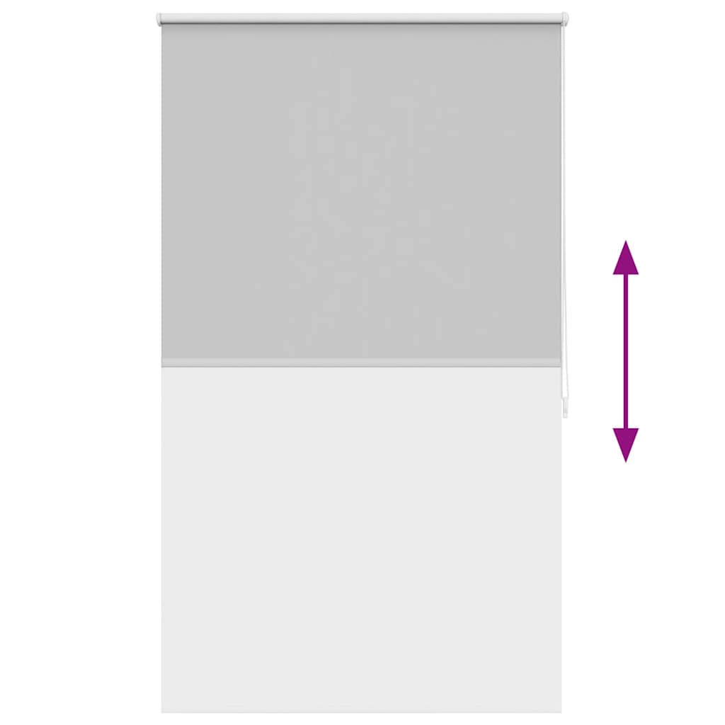 Tenda a rullo oscurante 84,4x175 cm Tessuto Larghezza 80 cm grigio