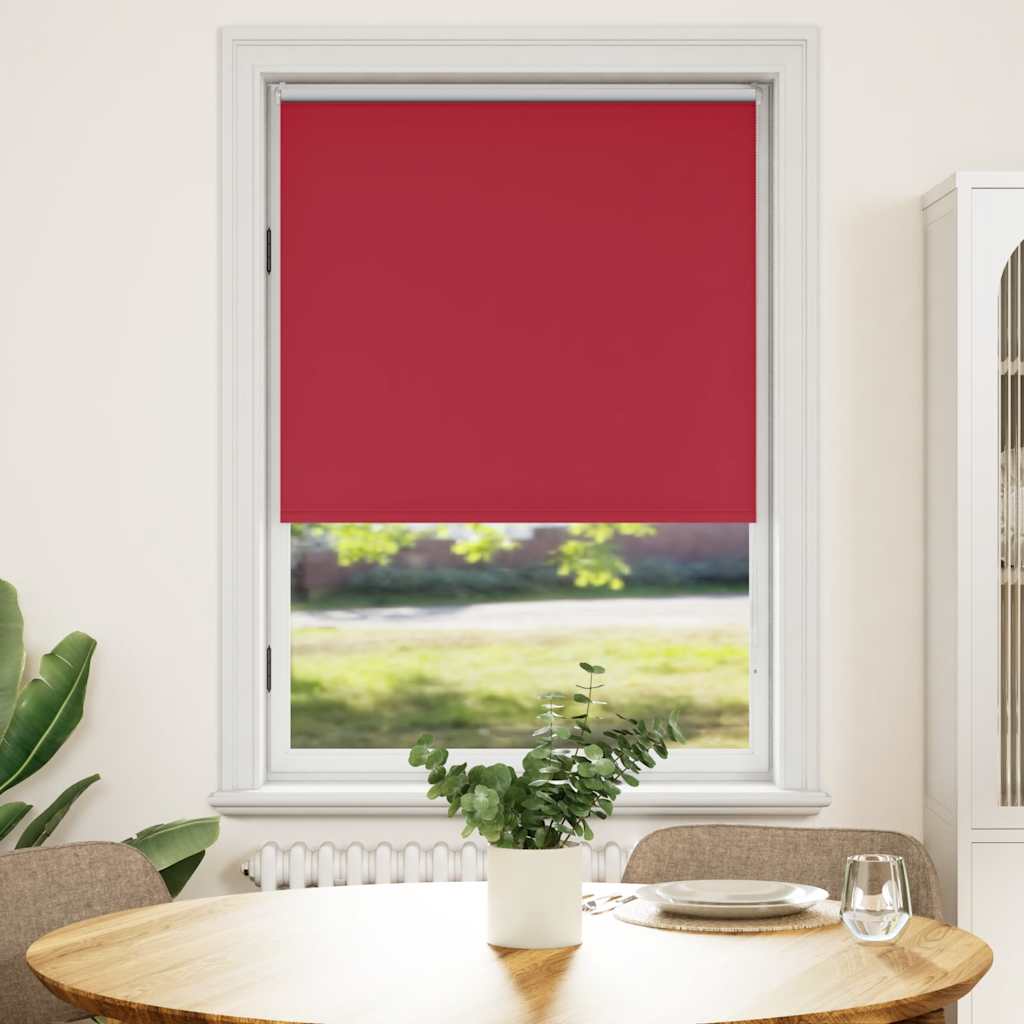 Tenda a rullo oscurante 124,4x175 cm Tessuto Larghezza 120 cm rosso