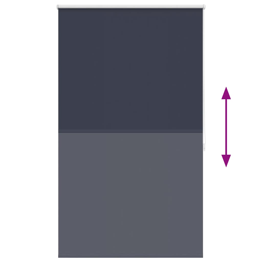 Tenda a rullo oscurante 124,4x175 cm Tessuto Larghezza 120 cm blu marino