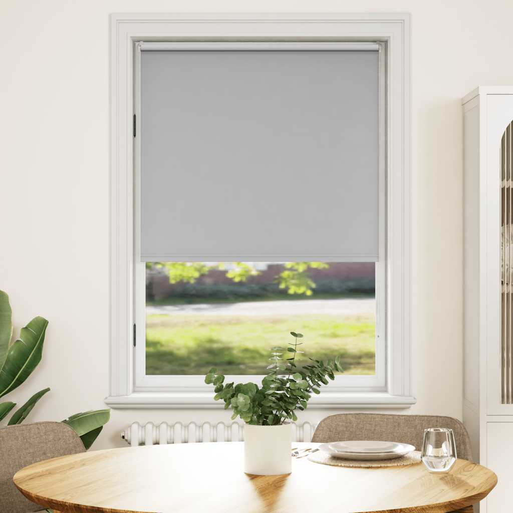 Tenda a rullo oscurante 124,4x175 cm Tessuto Larghezza 120 cm grigio