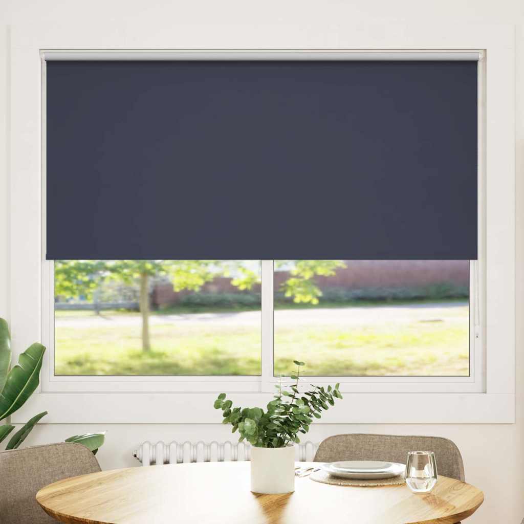 Tenda a rullo oscurante 144,4x175 cm Tessuto Larghezza 140 cm blu marino