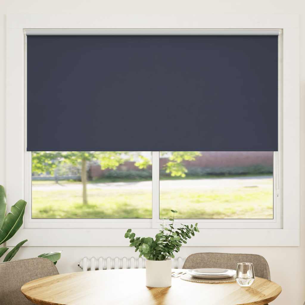 Tenda a rullo oscurante 164,4x175 cm Larghezza tessuto 160 cm blu marino