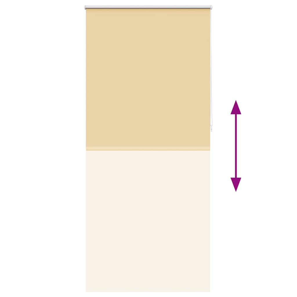 Tenda a rullo oscurante 84,4x230 cm Tessuto Larghezza 80 cm beige