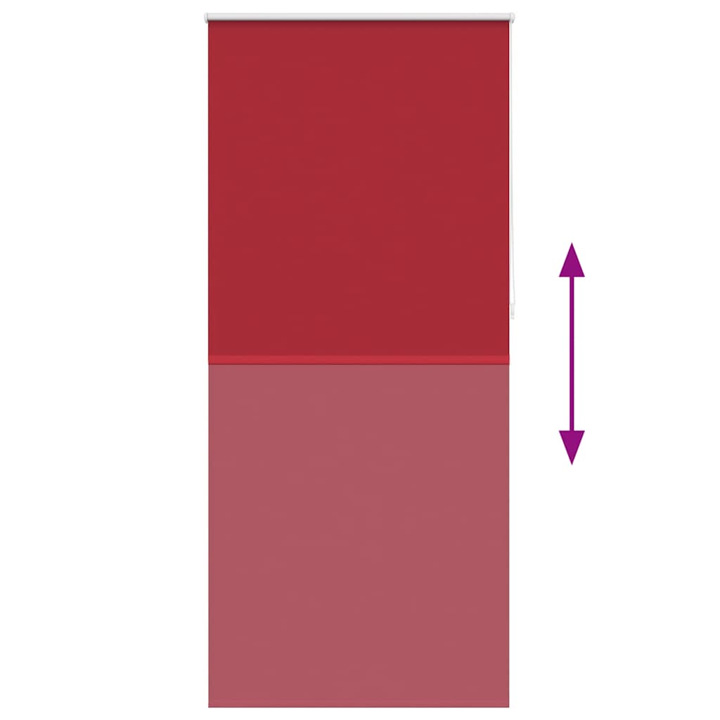 Tenda a rullo oscurante 104,4x230 cm Tessuto Larghezza 100 cm rosso
