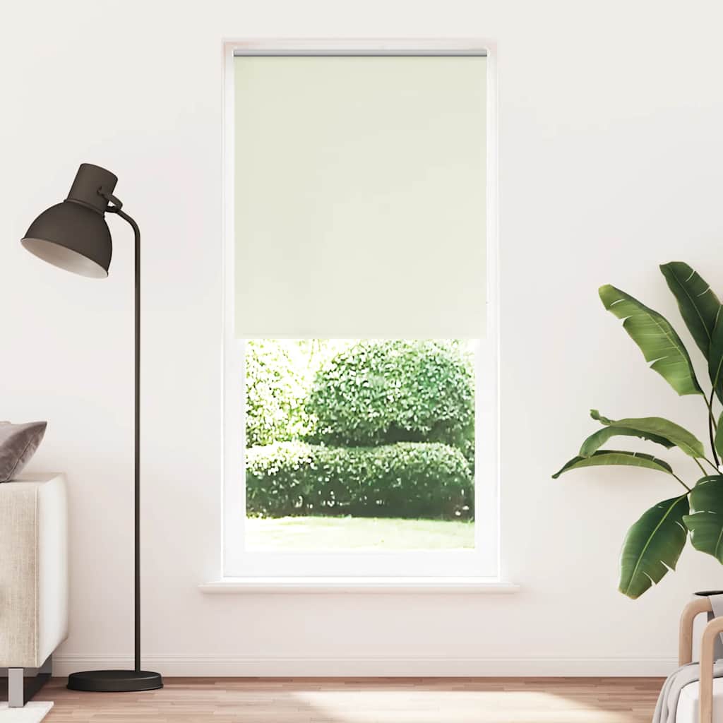 Tenda a rullo oscurante 124,4x230 cm Tessuto Larghezza 120 cm bianco sporco