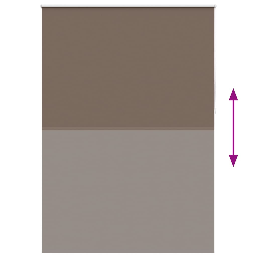 Tenda a rullo oscurante 164,4x230 cm Tessuto Larghezza 160 cm caffè