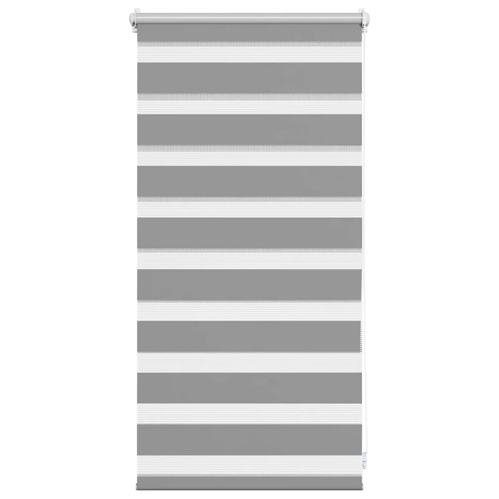 Tenda a rullo zebra 40,9x100 cm Tessuto Larghezza 36,7 cm grigio