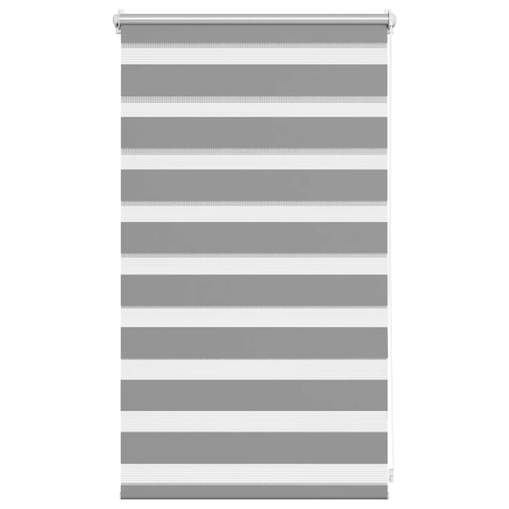 Tenda a rullo zebra 50,9x100 cm Tessuto Larghezza 46,7 cm grigio