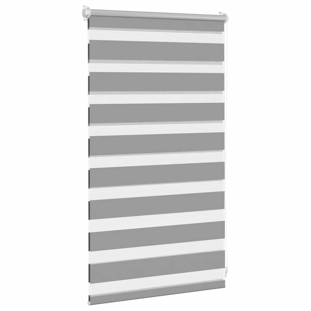 Tenda a rullo zebra 50,9x100 cm Tessuto Larghezza 46,7 cm grigio