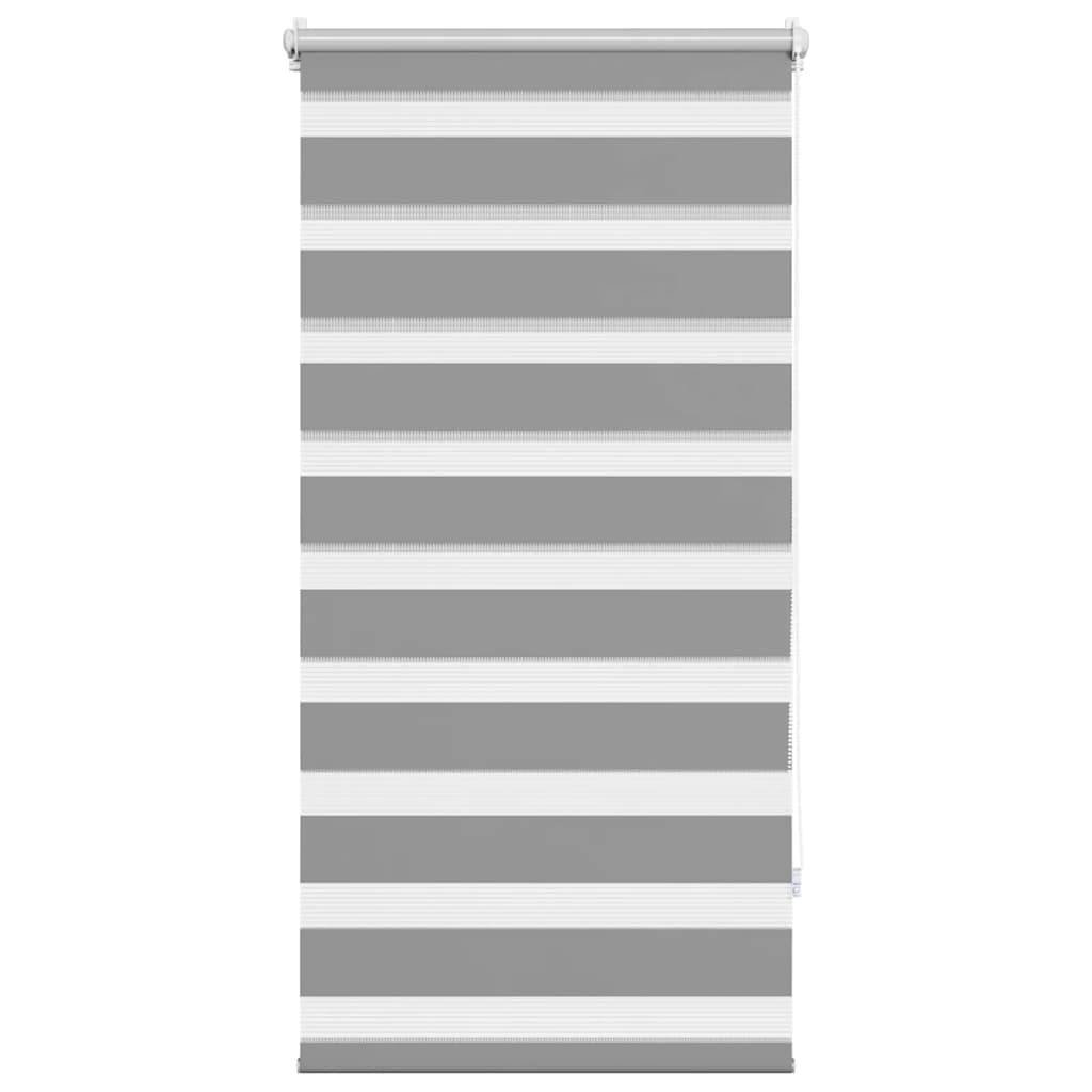 Tenda a rullo zebra 60,9x120 cm Tessuto Larghezza 56,7 cm grigio