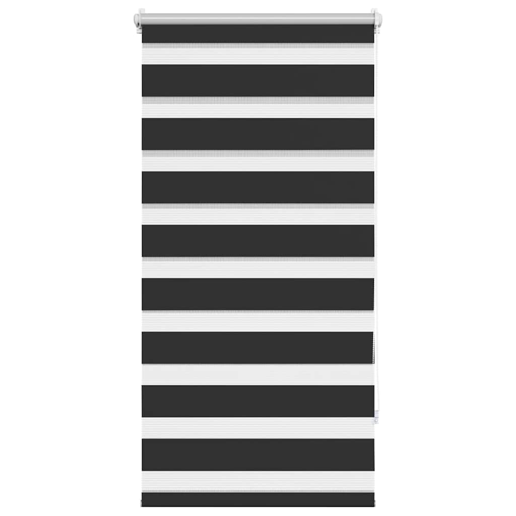 Tenda a rullo zebra 60,9x120 cm Tessuto Larghezza 56,7 cm nero
