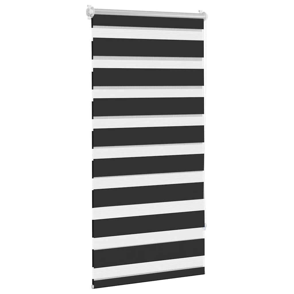 Tenda a rullo zebra 60,9x120 cm Tessuto Larghezza 56,7 cm nero