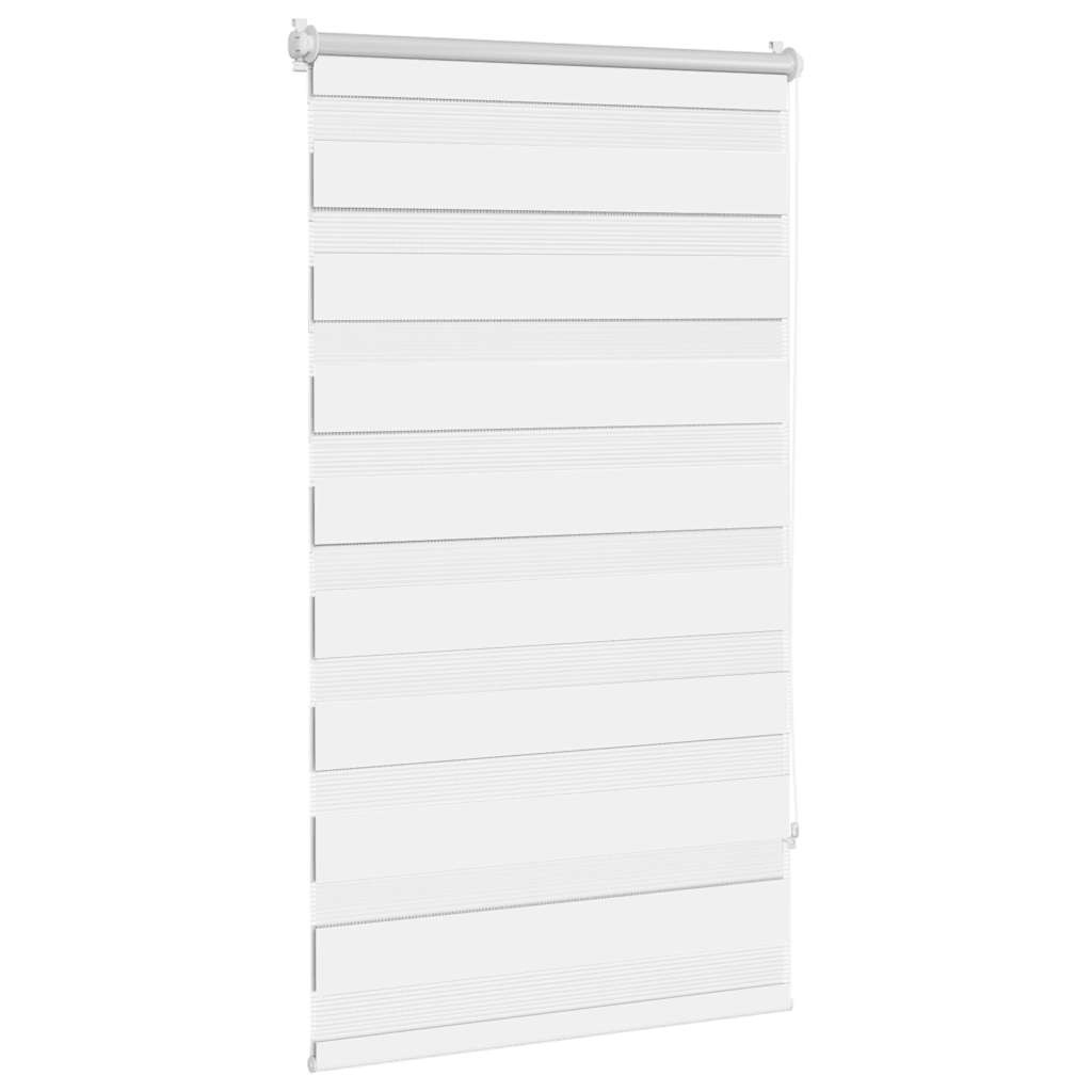 Tenda a rullo zebrata 70,9x120 cm Tessuto Larghezza 66,7 cm bianco