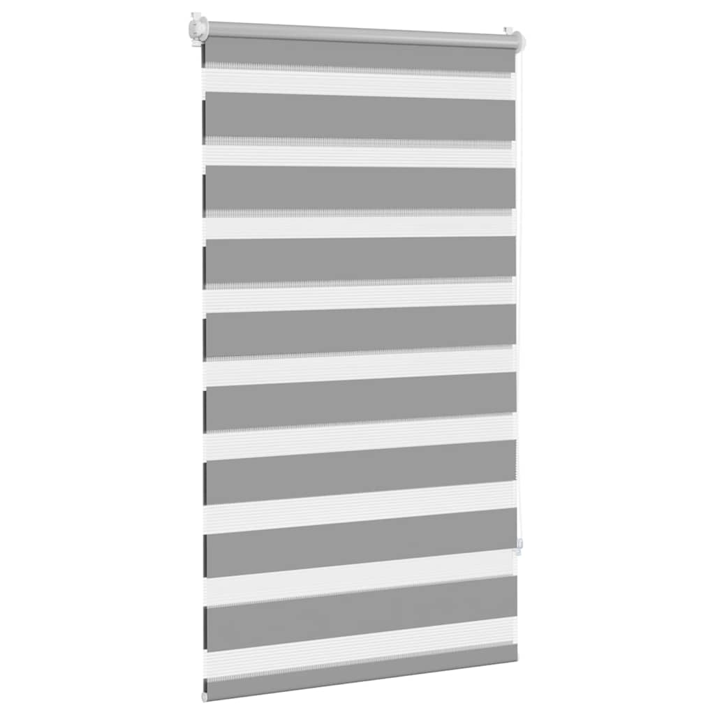 Tenda a rullo zebra 70,9x120 cm Tessuto Larghezza 66,7 cm grigio